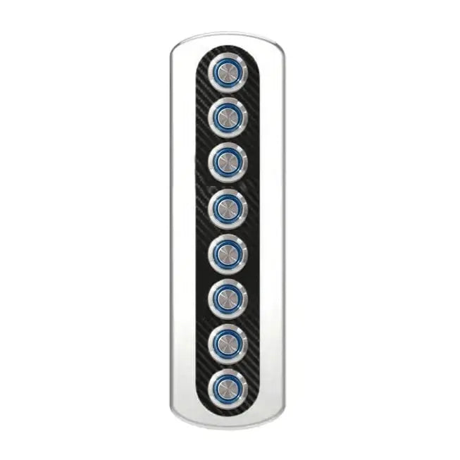 8'li Krom Switch Panel Sigortalı 52x234 mm Relaxn Marine