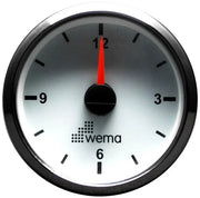ANALOG SAAT 52 mm KROM/BEYAZ WEMA