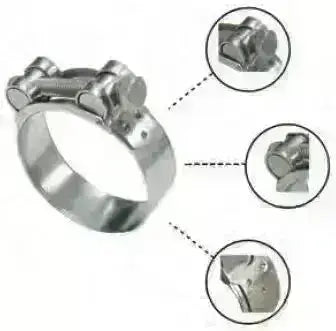 Ağır Hizmet Hortum Kelepçesi, Paslanmaz Inox