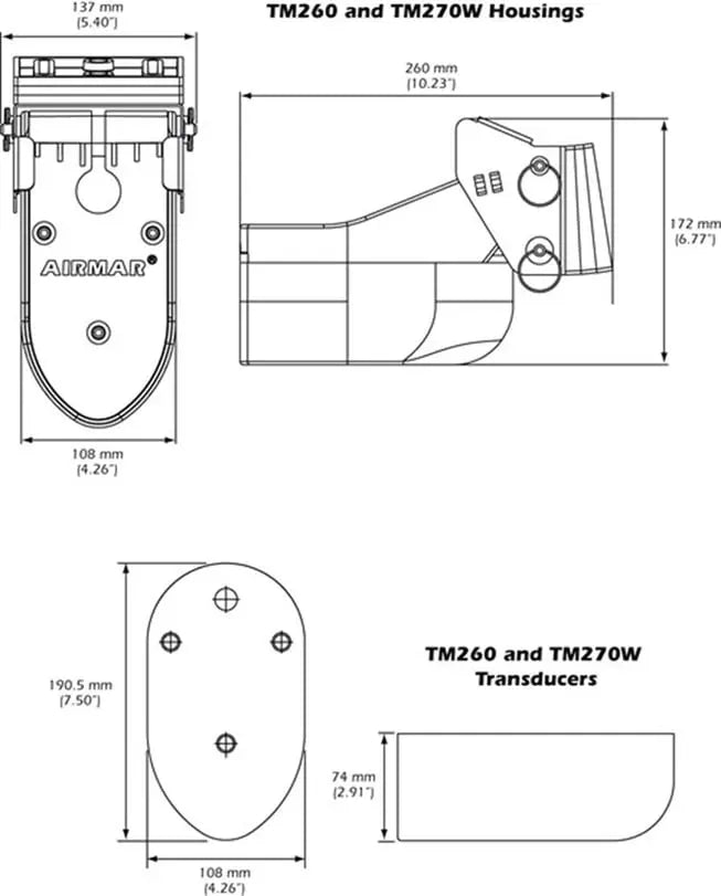 Airmar TM265 LH Chirp Ayna 1Kw Airmar