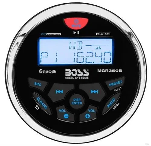 BOSS Audio Systems MGR350B AUX USB Girişli Bluetoothlu Marin Teyp BOSS Audio