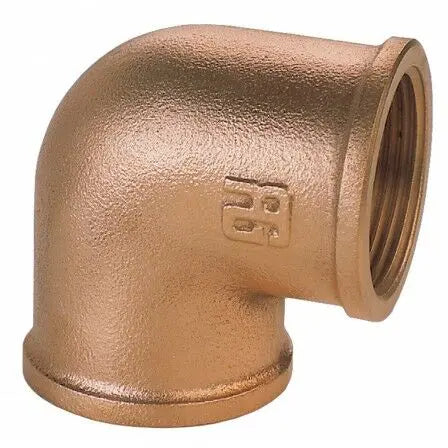 BRONZ 90° DİŞİ-DİŞİ DİRSEK 3/4'' GUIDI