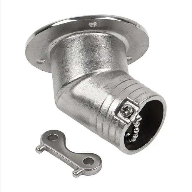 Fuel Dolum Kapağı Eğimli Krom 38mm Marine Town