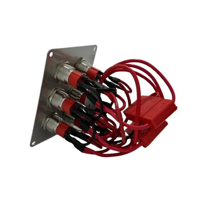 Krom 6'lı Switch Panel Sigortalı Kırmızı Işıklı Bfy