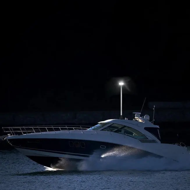 Krom Led Yatarlı Bayrak Direği 12V 60 cm Easterner
