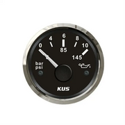 Kus Yağ Göstergesi Siyah 0-10 Bar 12-24V 52 mm Kus