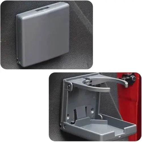 Plastik Katlanır Bardaklık, Ayarlanabilir Gri Marintech