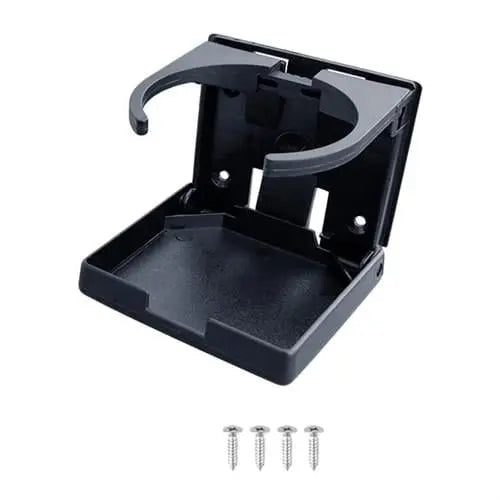 Plastik Katlanır Bardaklık, Ayarlanabilir Siyah Marintech