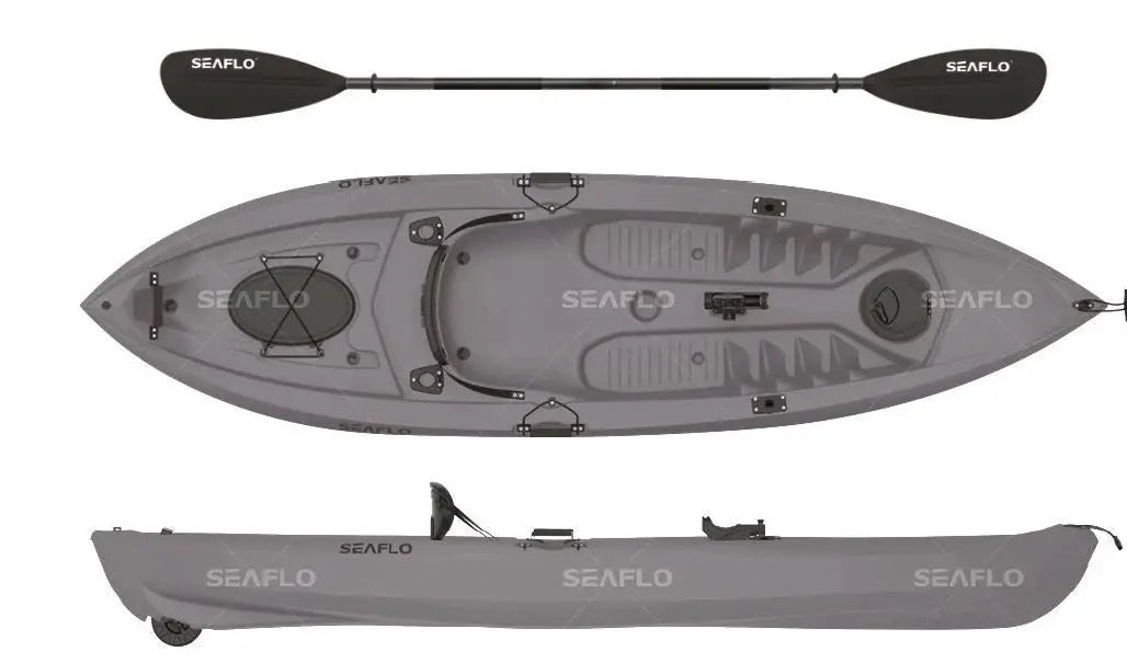 SEAFLO TEK KİŞİLİK BALIKÇI KANO GRİ Mas Mare