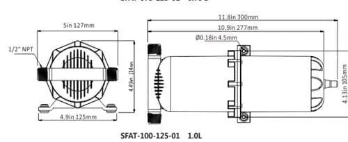 Seaflo Basınç Tankı 1 Litre Seaflo