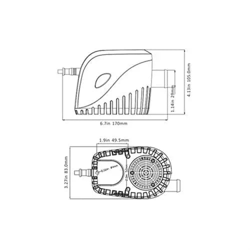 Seaflo Otomatik Sintine Pompası 1100 GPH 24V 1.8 A Seaflo