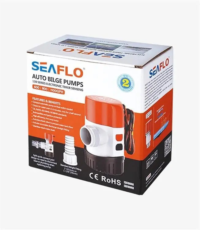 Seaflo Otomatik Sintine Pompası Çek Valfli 1100 GPH 12V Seaflo