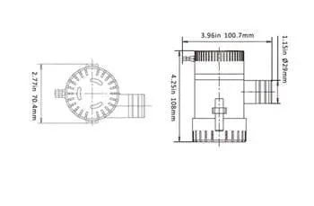 Seaflo Sintine Pompası 1100 GPH 12V Seaflo