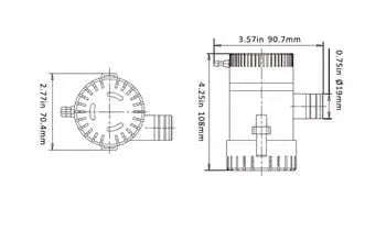 Seaflo Sintine Pompası 500 GPH 12V Seaflo
