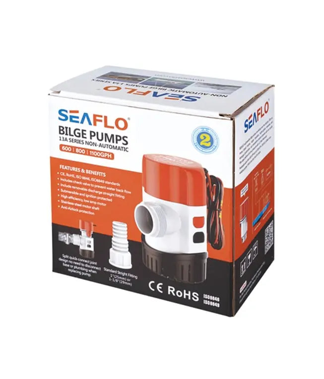 Seaflo Sintine Pompası Çek Valfli 800 GPH 12V Seaflo