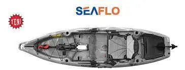 Seaflo Tek Kişilik Pedallı Kano Gri Mas Mare