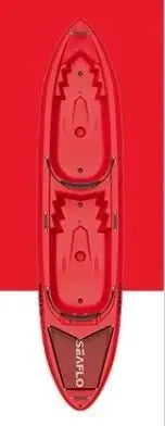 Seaflo Tekapo 11.8 Kırmızı Çift Kişilik Kano Mas Mare