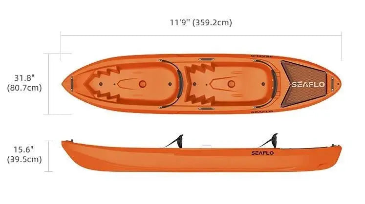 Seaflo Tekapo 11.8 Turuncu Çift Kişilik Kano Mas Mare