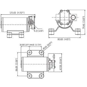 Seaflo Yağ Pompası 12LT. 24V Seaflo