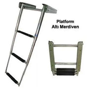 Teleskopik Merdiven 3’lü Platform Altı (Kızaklı) 30x85 cm Marine Town