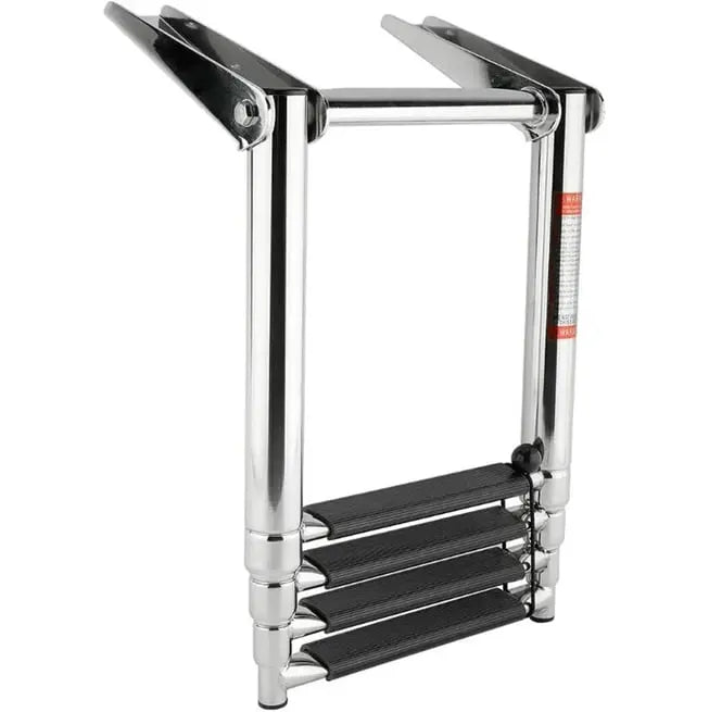 Teleskopik Merdiven 4 Basamaklı Platform Üstü Destekli 254X1150mm Marine Town