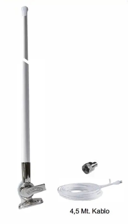 VHF TELSİZ ANTENİ RA 104 SSAUS PASLANMAZ/90 CM Glomex
