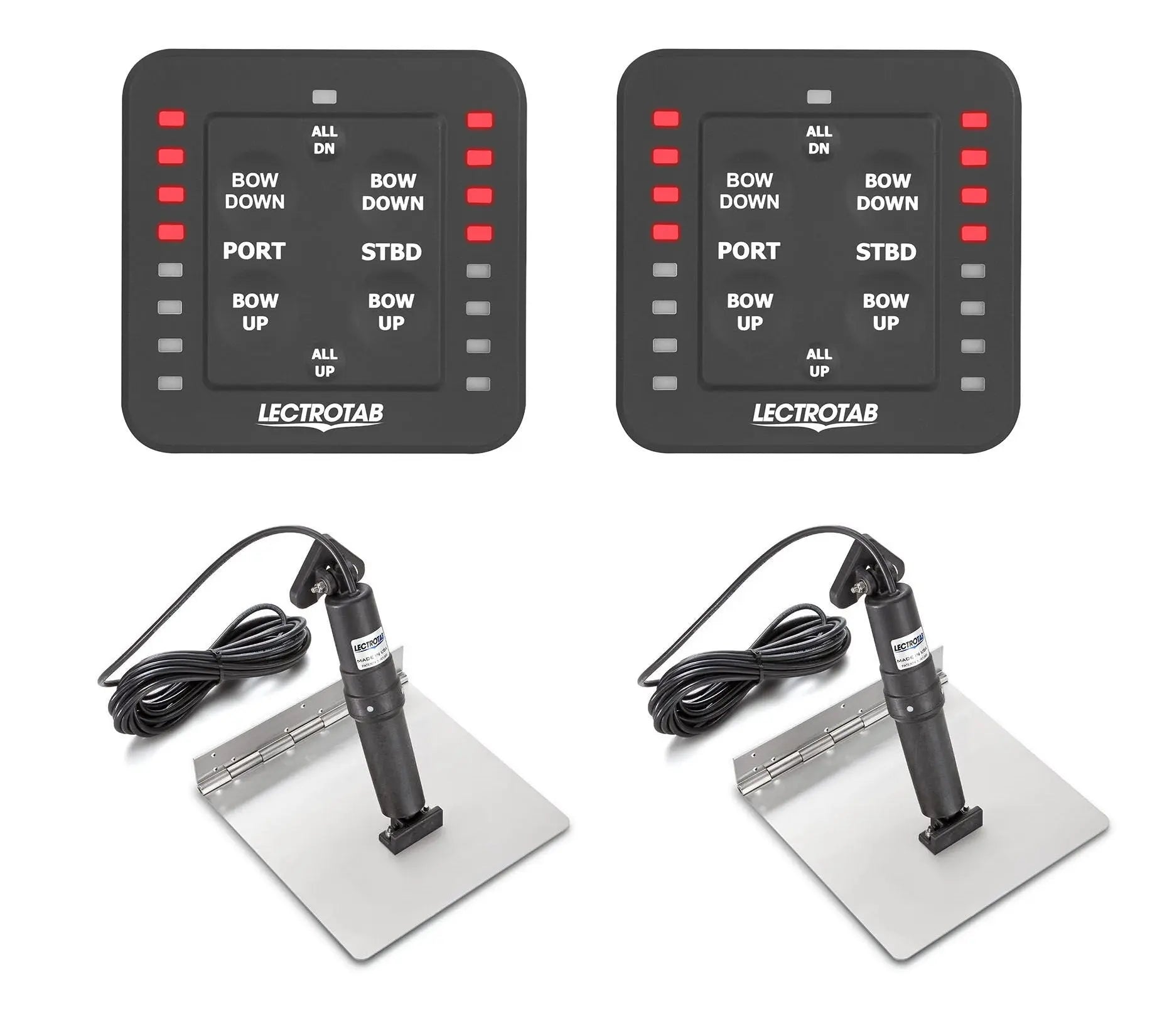 2 X 12V PİSTON + 2 X 30X61 FLAP SACI + 2 X SLC11 KUMANDA + 1 X HK + 2 X SR KABLOSU LECTROTAB