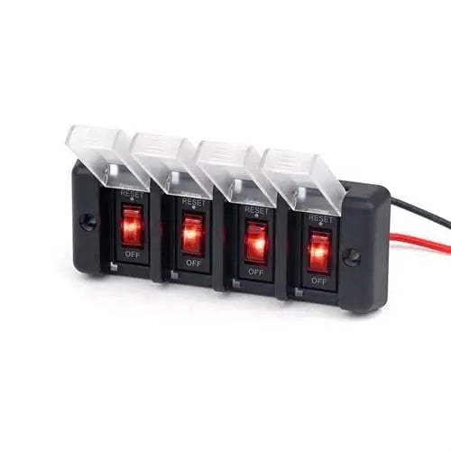 4'lü Switch Panel - Su Geçirmez Kapaklı Relaxn Marine