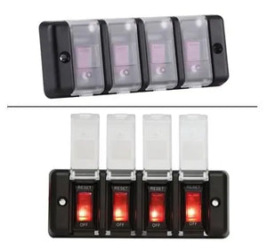 4'lü Switch Panel - Su Geçirmez Kapaklı Relaxn Marine