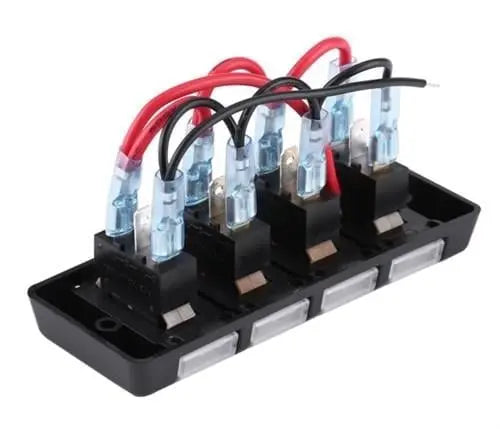 4'lü Switch Panel - Su Geçirmez Kapaklı Relaxn Marine