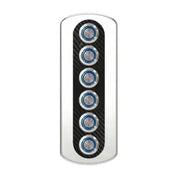6'lı Krom Switch Panel Sigortalı 52x182 mm Relaxn Marine