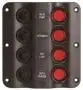 6’lı Switch Panel - A.S Otomatik Sigortalı ve Işıklı Ölçüler: 90 mm x 180 mm Mas Mare