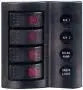 6’li Switch Panel Işıklı Şarj , Voltmetre , USB - Ölçüler: 150 x 104 x 35 mm Mas Mare