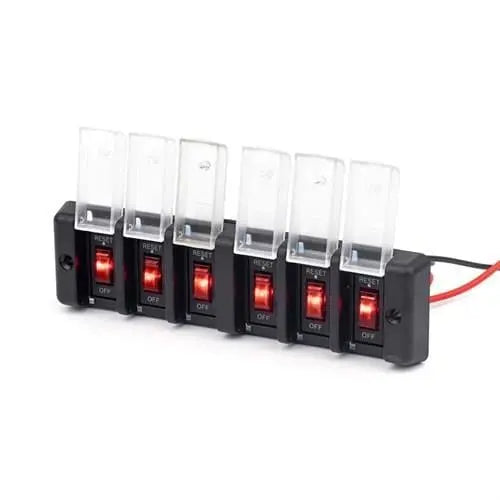 6'lı Switch Panel - Su Geçirmez Kapaklı Relaxn Marine