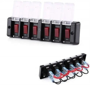 6'lı Switch Panel - Su Geçirmez Kapaklı Relaxn Marine