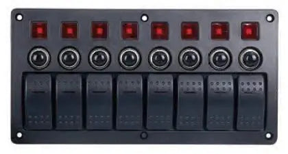 8’li Switch Panel Otomatik Sigortalı ve Işıklı Mas Mare