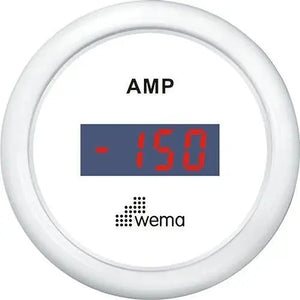 AMPERMETRE ŞÖNTLÜ 52 mm BEYAZ/BEYAZ WEMA
