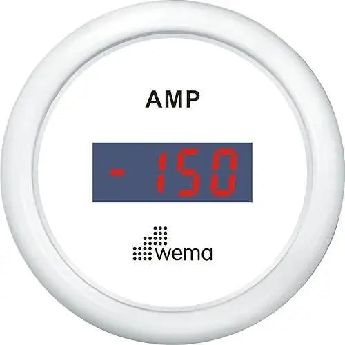 AMPERMETRE ŞÖNTLÜ 52 mm BEYAZ/BEYAZ WEMA