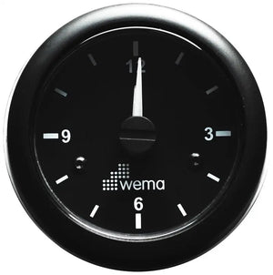 ANALOG SAAT 52 mm SİYAH/SİYAH WEMA