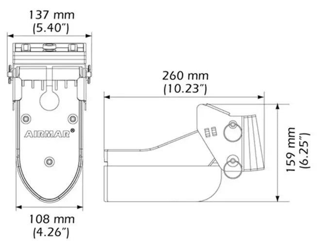 Airmar TM185HW Chirp Ayna 150-250Khz 1Kw Airmar