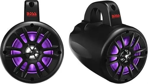 BOSS Audio Systems B40RGB Renkli Bluetooth lu Amfi li Waketower Marin Hoparlör BOSS Audio