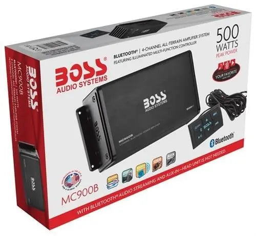 BOSS Audio Systems MC900B 500W 4 Kanal Bluetooth AB Amplifikatör Amfi BOSS Audio