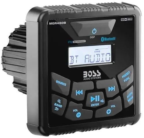 BOSS Audio Systems MGR450B AUX USB Girişli Bluetoothlu Marin Teyp BOSS Audio