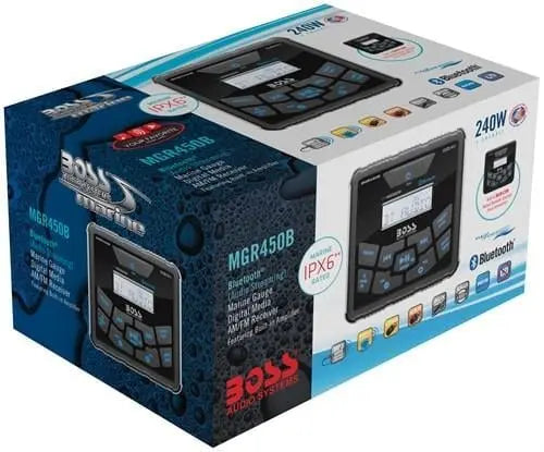 BOSS Audio Systems MGR450B AUX USB Girişli Bluetoothlu Marin Teyp BOSS Audio