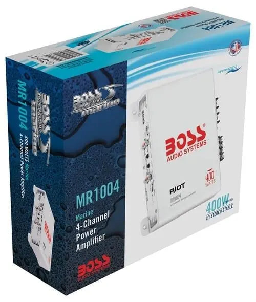 BOSS Audio Systems MR1004 400W 4 Kanal AB Amplifikatör Amfi BOSS Audio