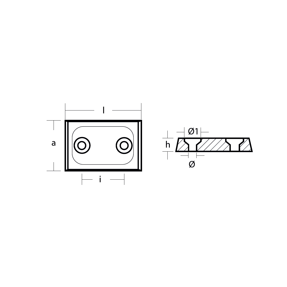 BOSTON WHALER FLAP TUTYASI 70x50x14 H.C. 33 TECNOSEAL