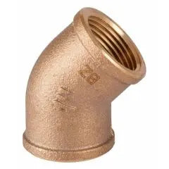 BRONZ 45° DİŞİ-DİŞİ KUYRUKLU DİRSEK 1'' GUIDI