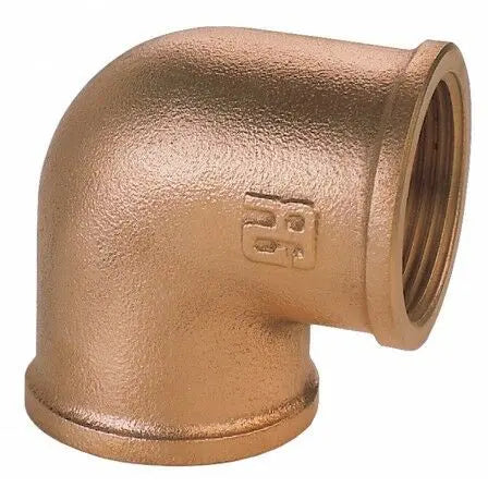 BRONZ 90° DİŞİ-DİŞİ DİRSEK 2''1/2 GUIDI