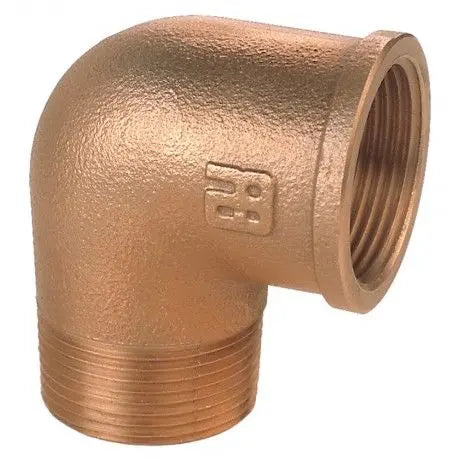 BRONZ 90° ERKEK-DİŞİ KUYRUKLU DİRSEK 2'' GUIDI