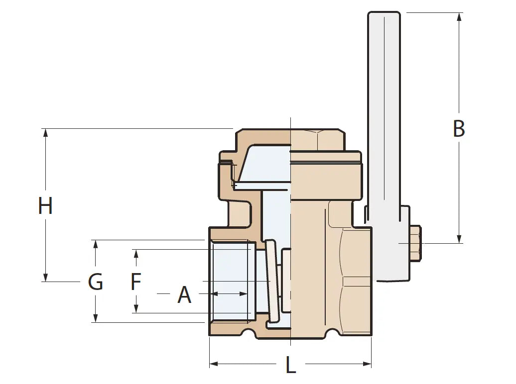 BRONZ ANİ KAPAMA VANASI 3/4'' GUIDI
